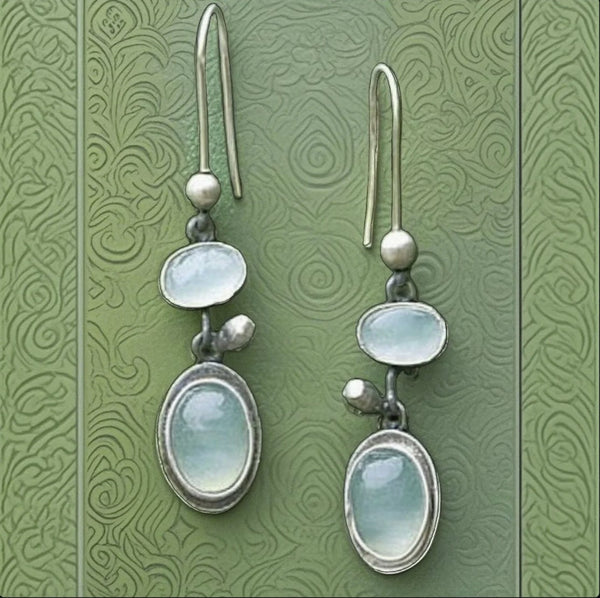 Elegant Moonstone Drop Earrings