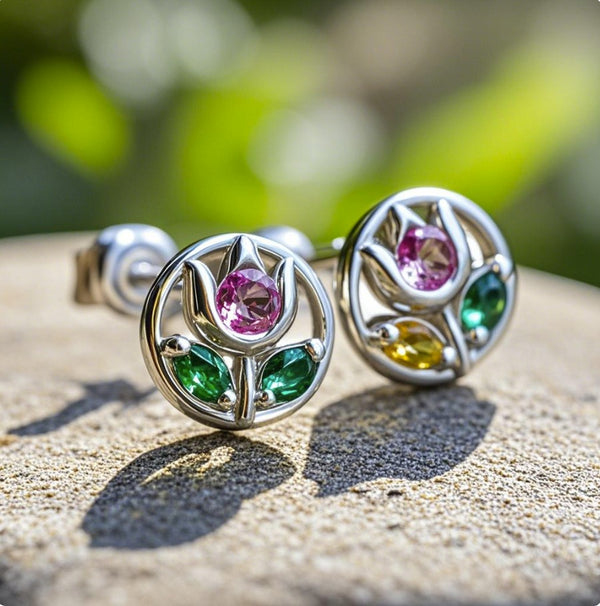 ulip Blossom Stud Earrings