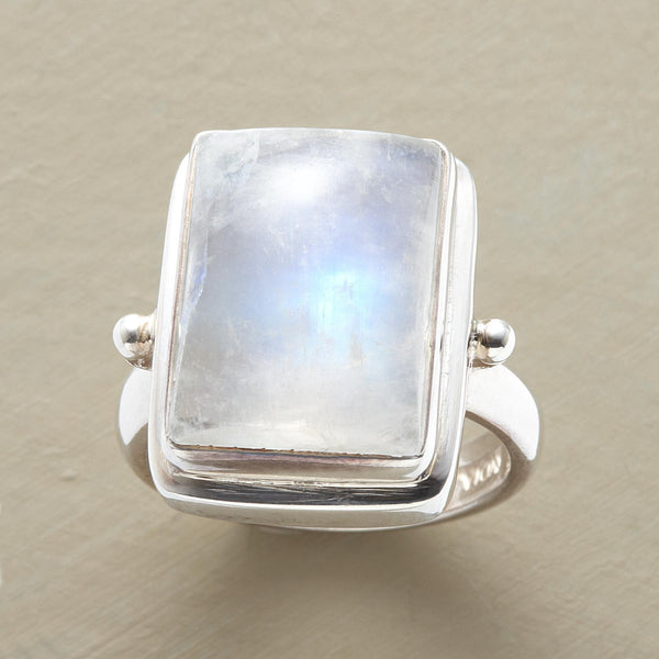 Handmade 925 silver moonstone ring