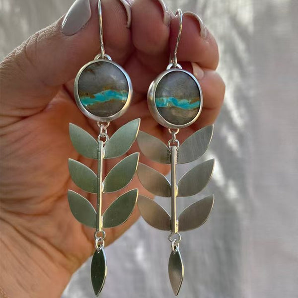 Bohemian Leaf Pendant Women's Earrings