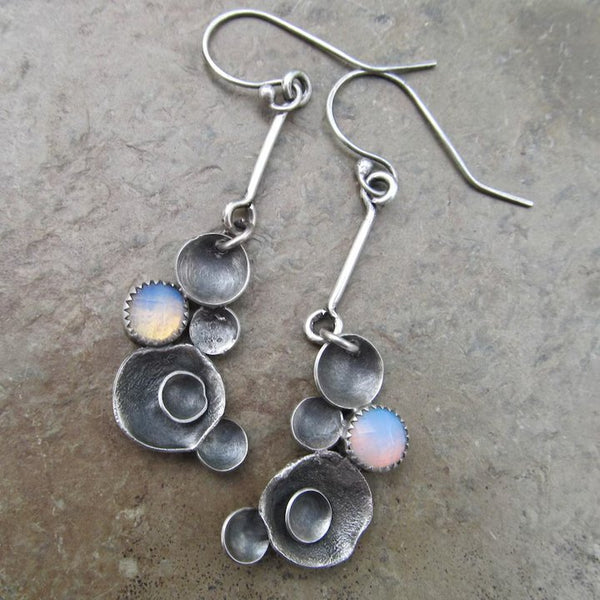 Handcrafted Opal Drop Earrings for Women