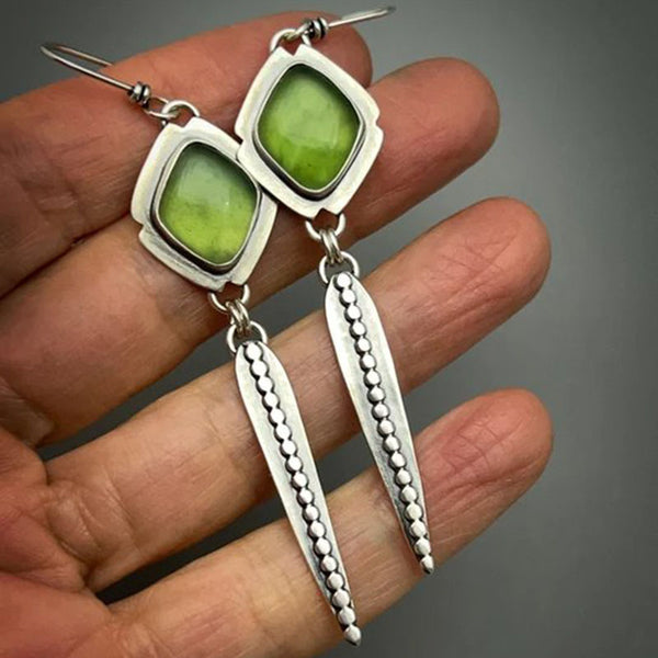 925 Silver Chalcedony Pendant Earrings for Women