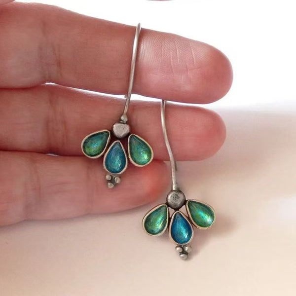 Bohemian Exquisite Three Leaf Women's Earrings