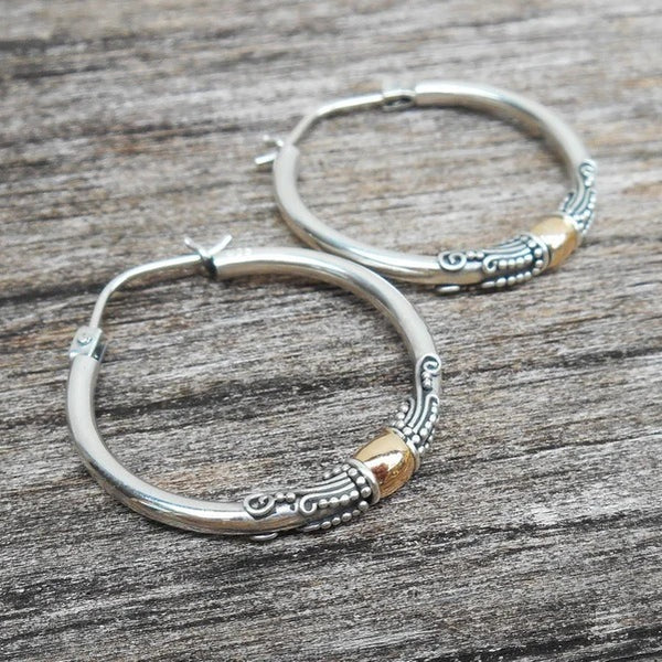 925 silver carved totem earrings