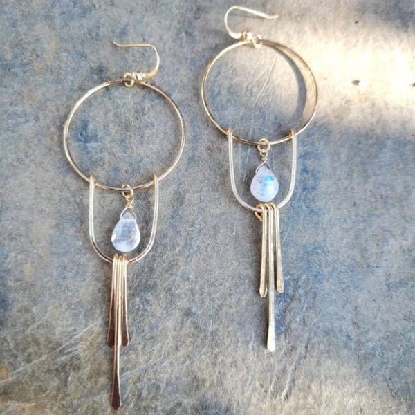 Bohemian pendant crystal women's earrings