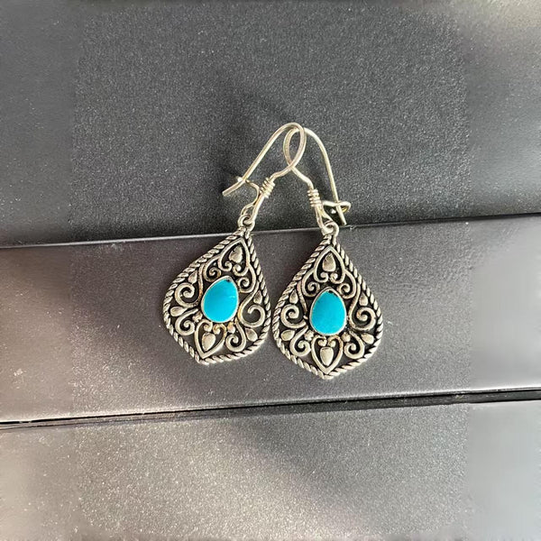Bohemian Turquoise Pendant Earrings for Women Gift