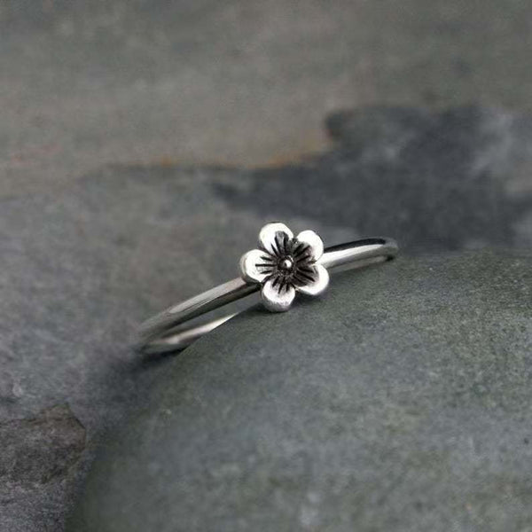 Handmade Silver Flower Ring