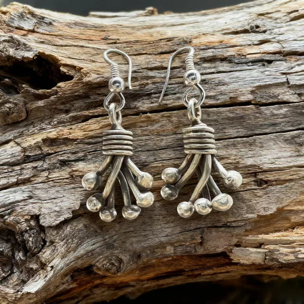 Handmade 925 Sterling Silver Dangle Earrings