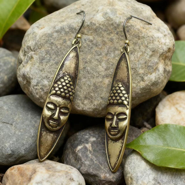 Handmade copper hoop earrings