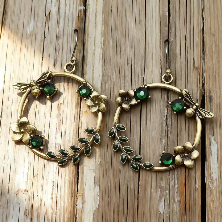 Copper hoop earrings handmade