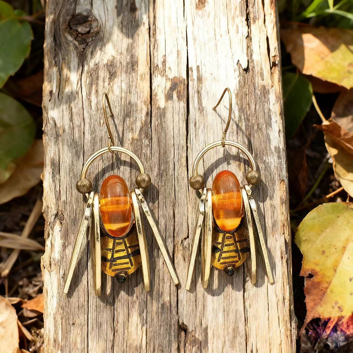 Handmade copper hoop earrings