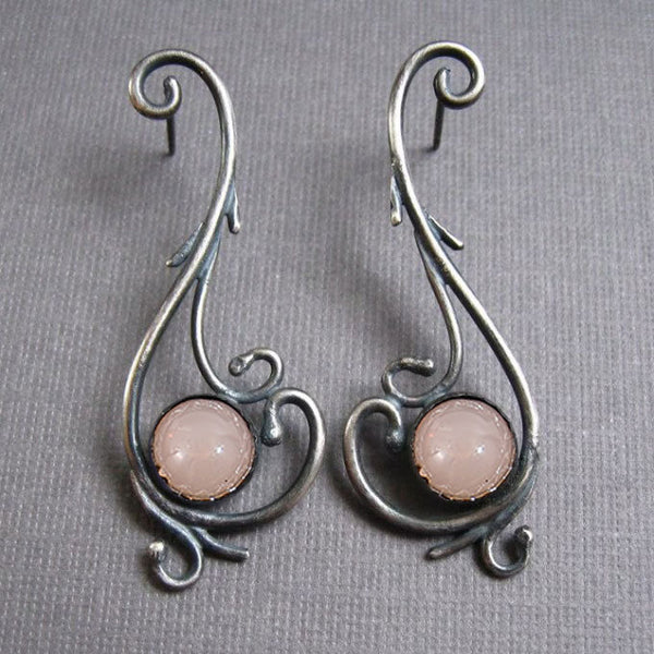 Retro Creative Hollow Geometric Symmetrical Earrings