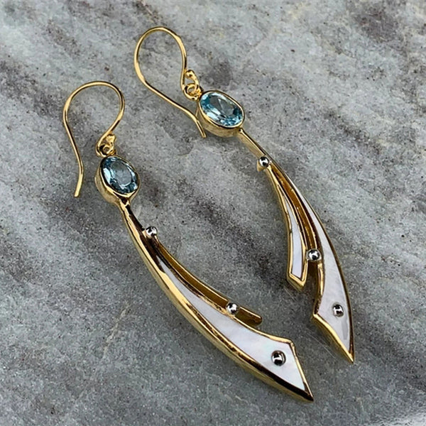 Gemstone Atmospheric Delicate Earrings