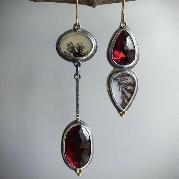 Bohemian Ethnic Style Asymmetrical Earrings