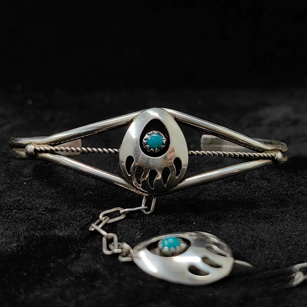 Sterling Silver Turquoise Bracelet Ring